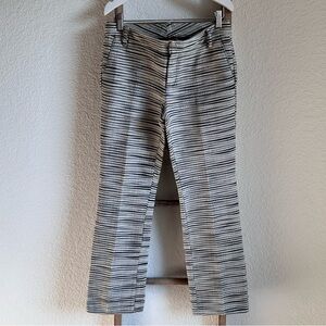 Tory Burch textured striped slacks sz: 0
